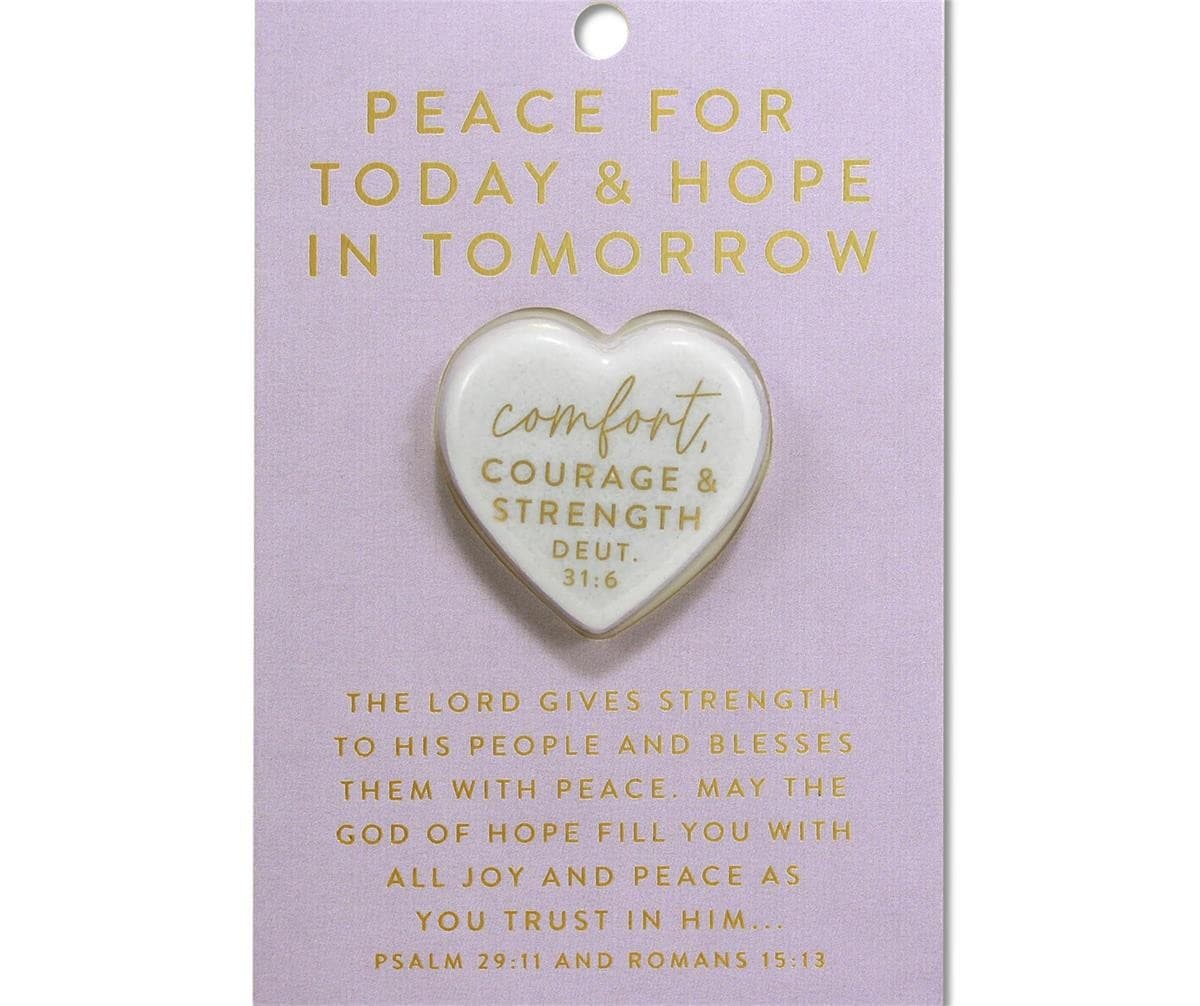 HEART STONE CARD PEACE FOR TODAY - 1