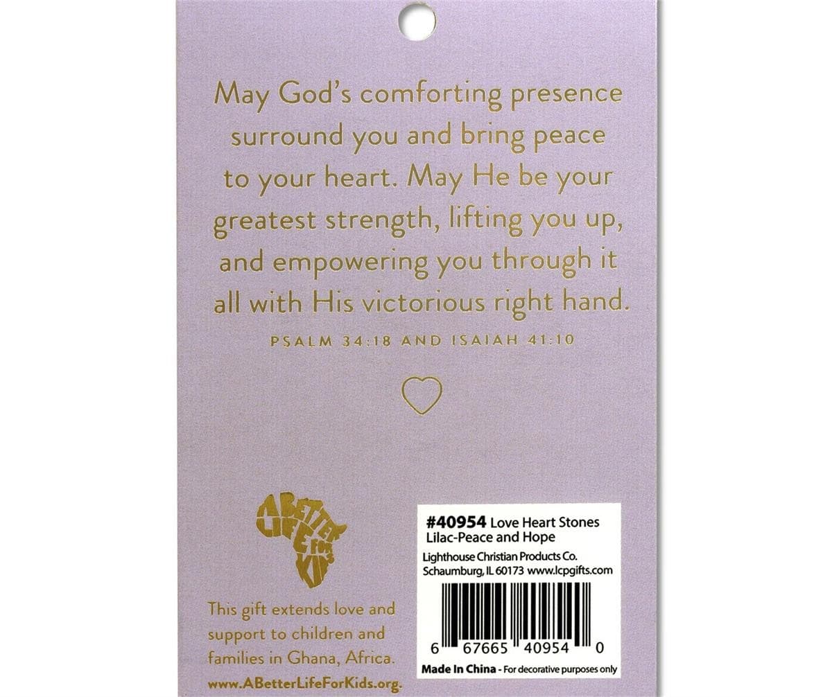 HEART STONE CARD PEACE FOR TODAY - 3