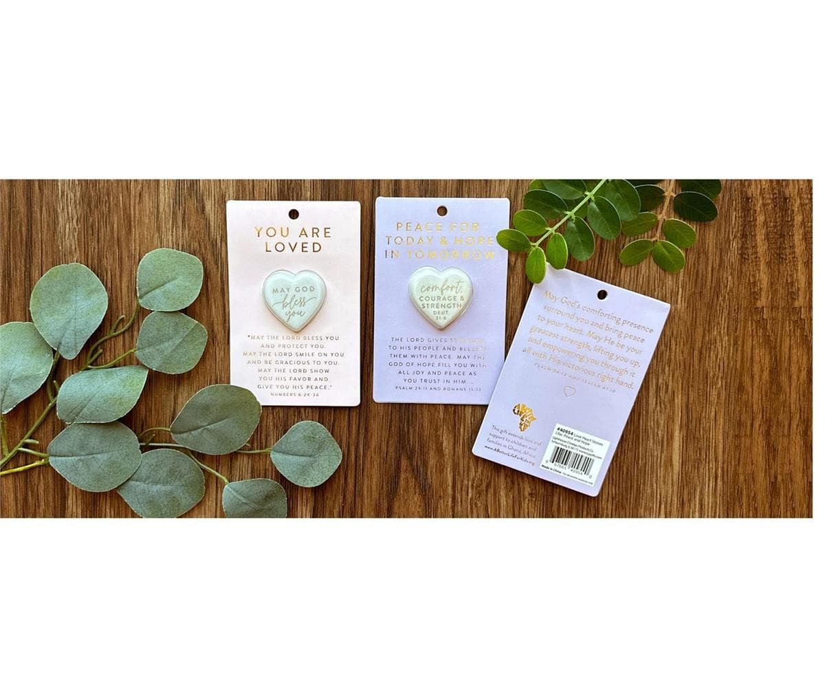 HEART STONE CARD PEACE FOR TODAY - 5
