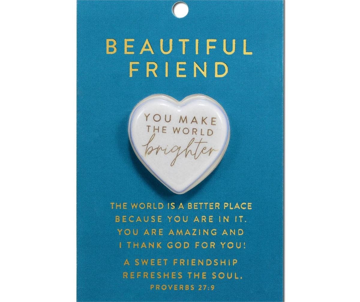 HEART STONE CARD BEAUTIFUL FRIEND - 1