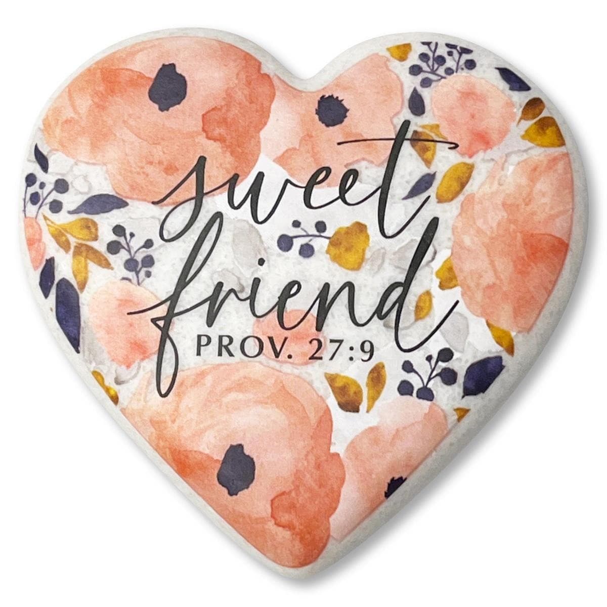 HEART STONE FLORAL SWEET FRIEND PINK