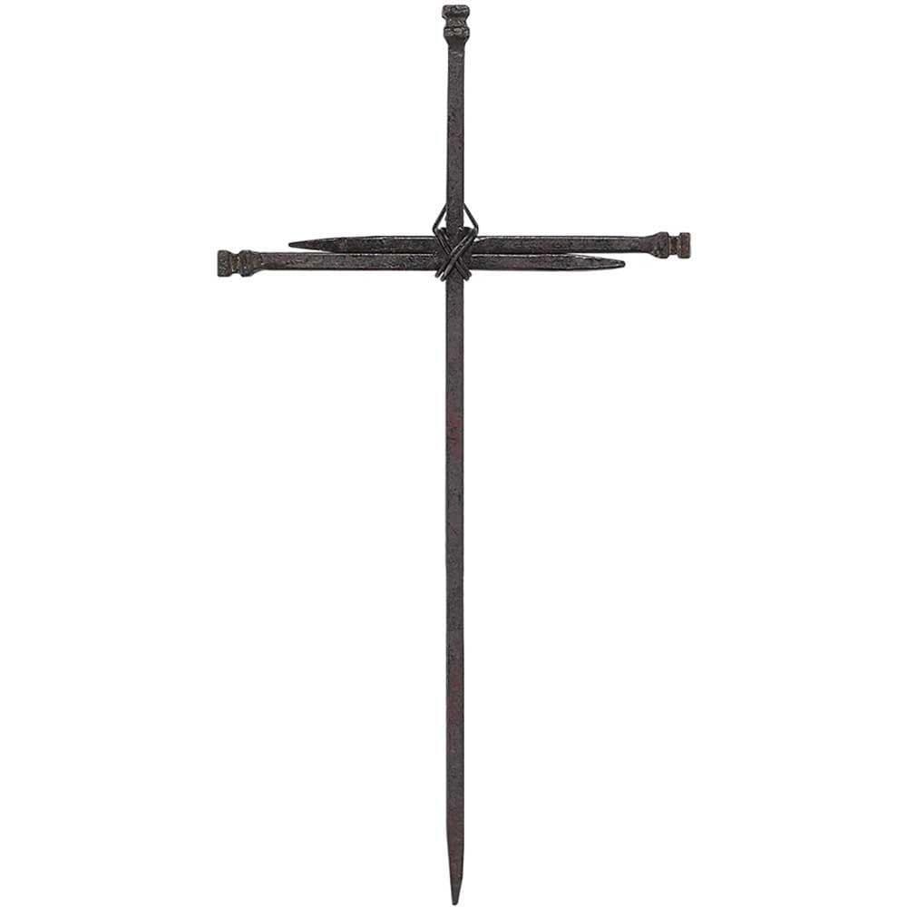 CROSS WALL 3 NAIL CROSS METAL 32CM