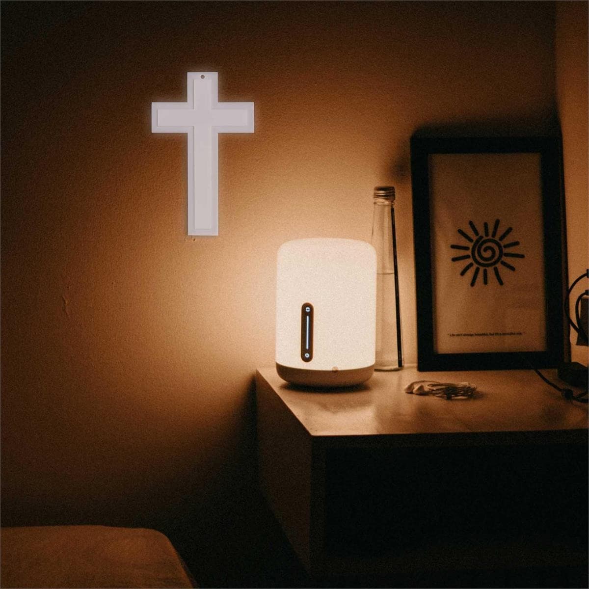 LARGE LUMINOUS WALL CROSS - 2