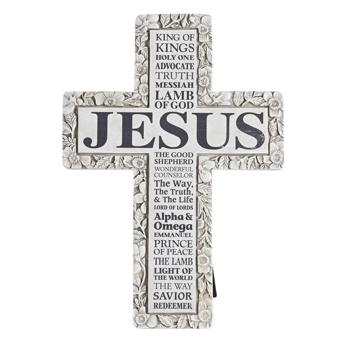 TABLETOP FLORAL CROSS NAMES OF JESUS - 2