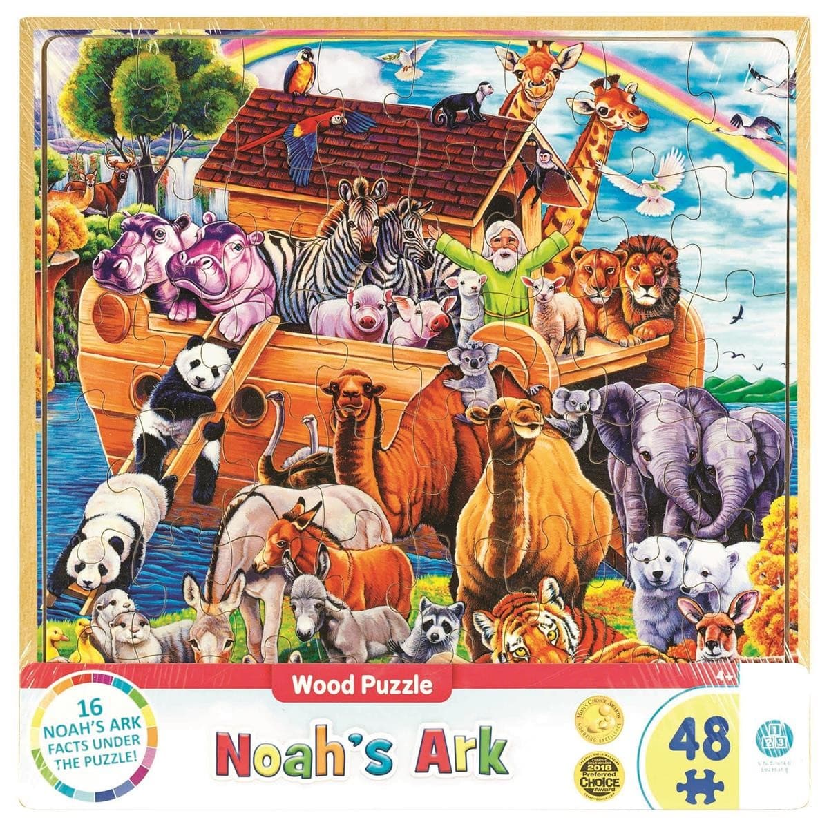 NOAH'S ARK WOOD PUZZLE 48 PIECES - 1