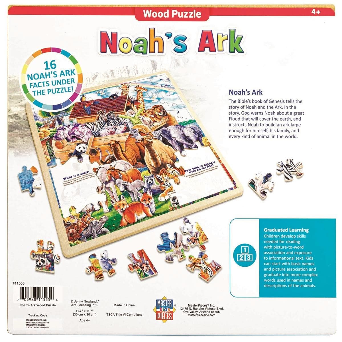 NOAH'S ARK WOOD PUZZLE 48 PIECES - 4