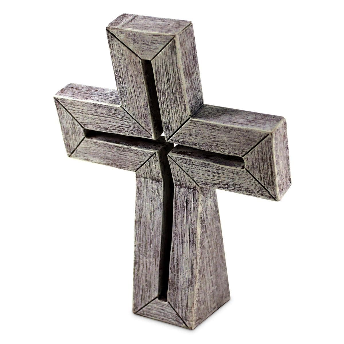 TABLETOP CROSS RUSTIC FINISH BE JOYFUL - 3