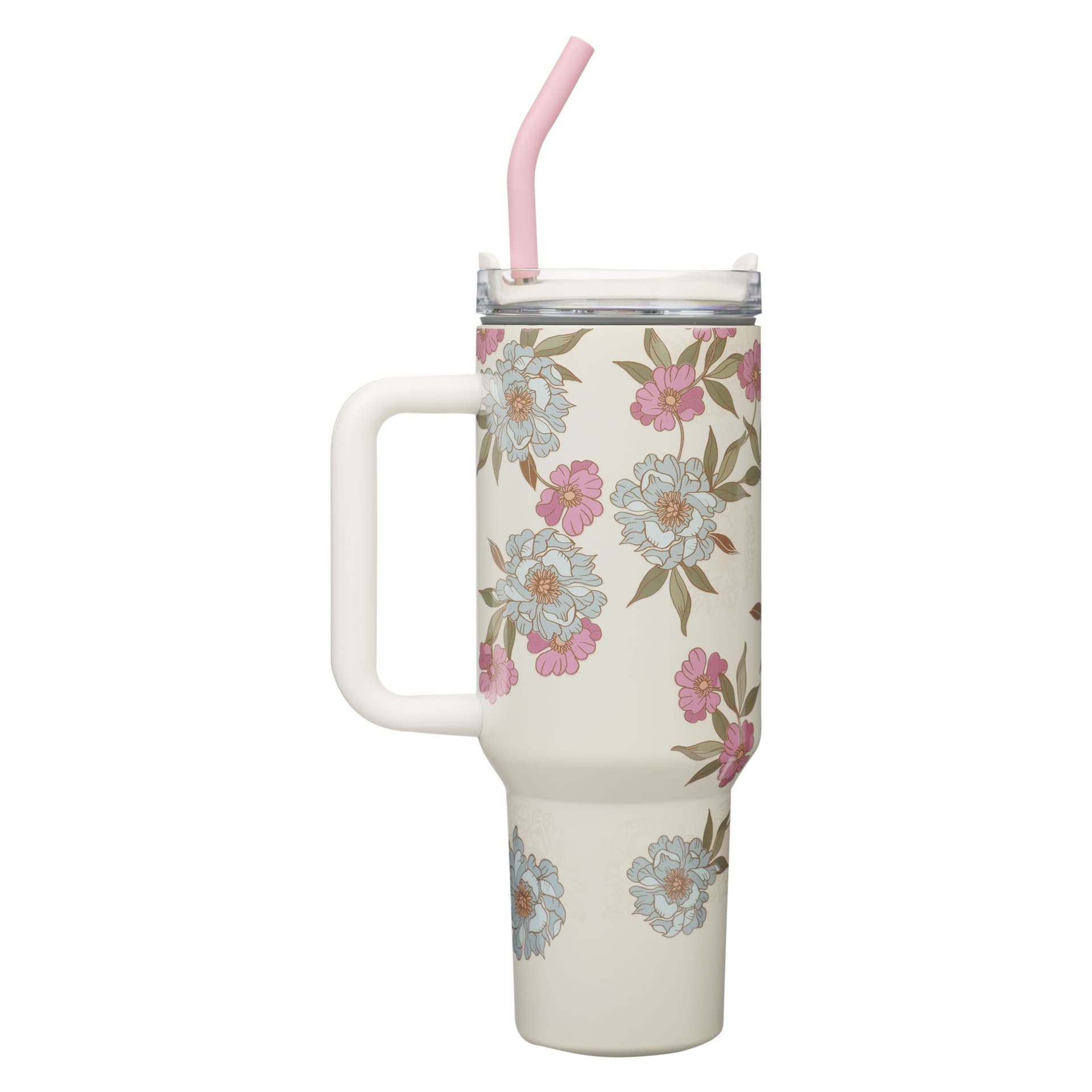 TUMBLER W/STRAW SS IVORY EVERYTHING BEAUTIFUL ECC 3:11 - 2