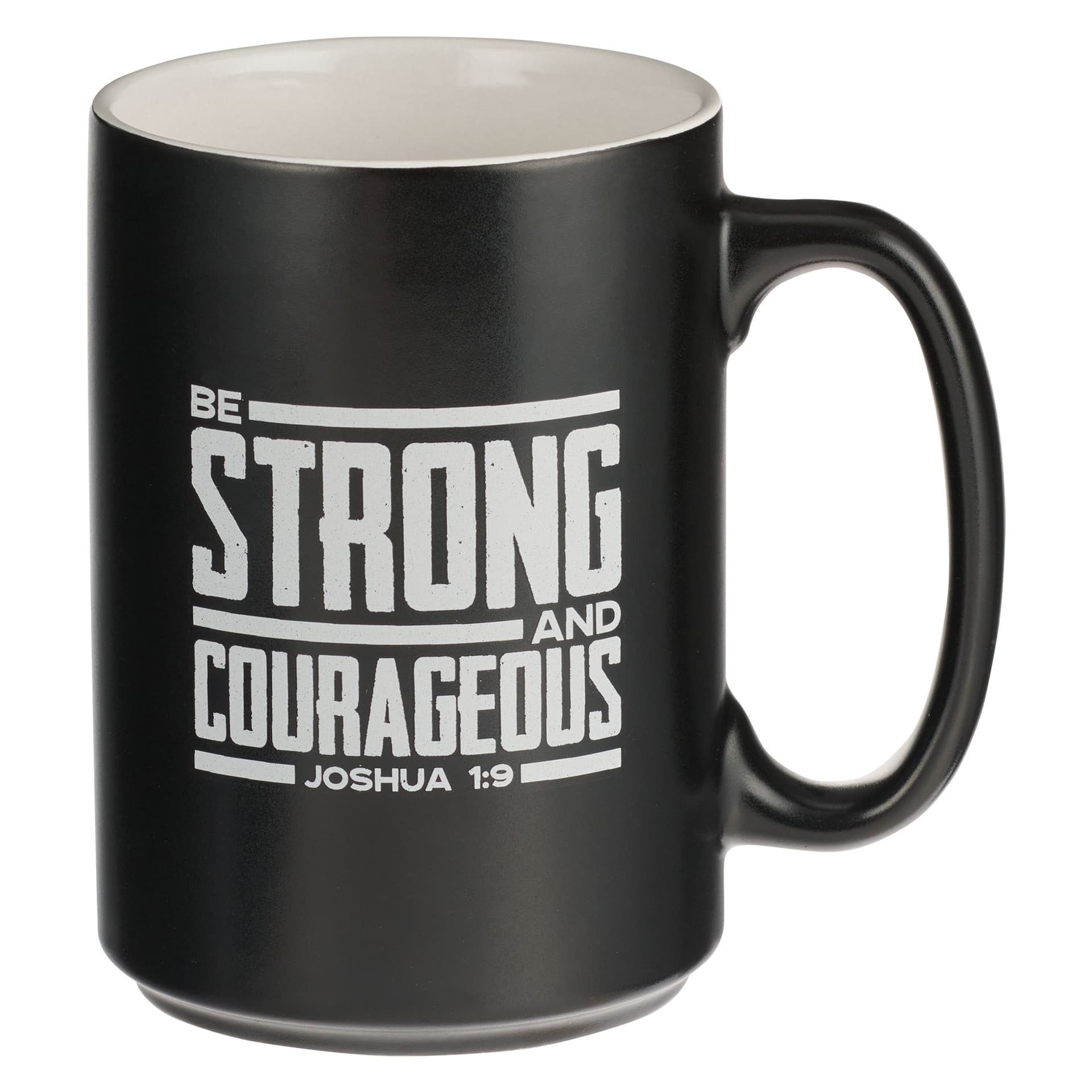 MUG BLACK BE STRONG AND COURAGEOUS JOSH 1:9 - 1