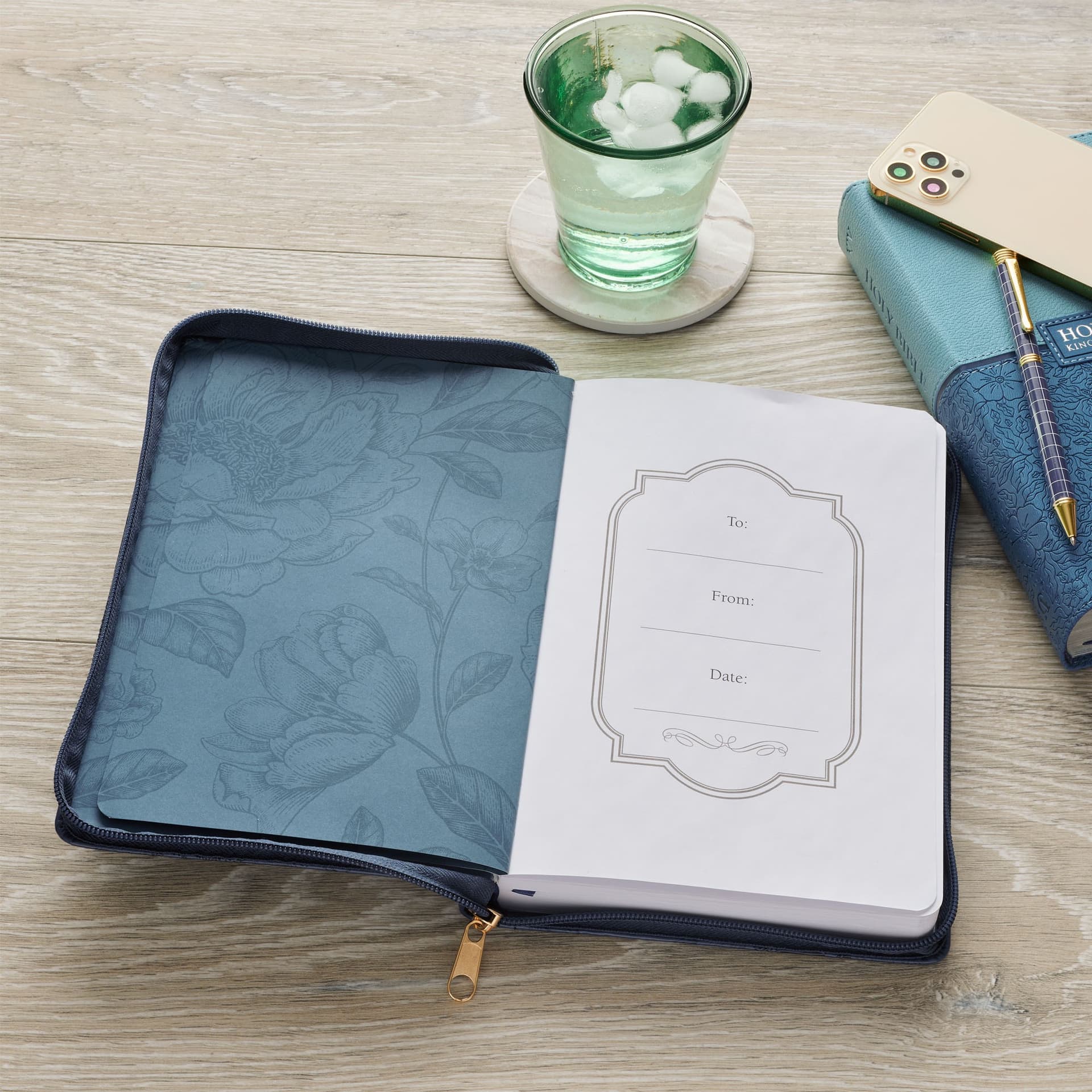 JOURNAL CLASSIC ZIP NAVY AMAZING GRACE - 4
