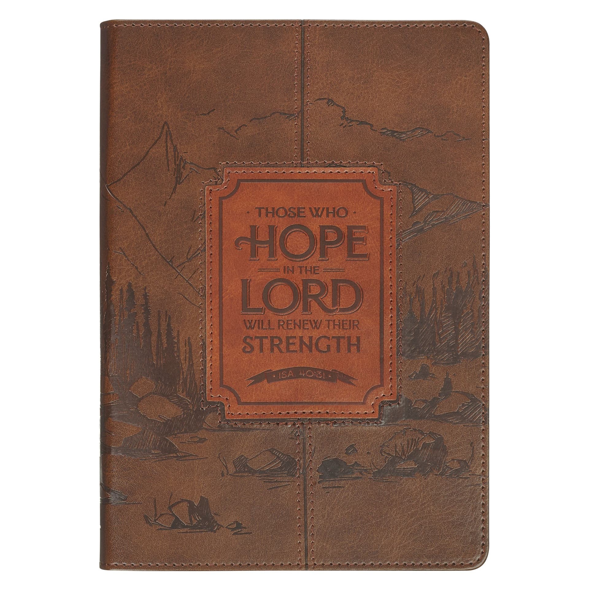 JOURNAL CLASSIC BROWN THOSE WHO HOPE IN THE LORD ISA 40:31 - 1