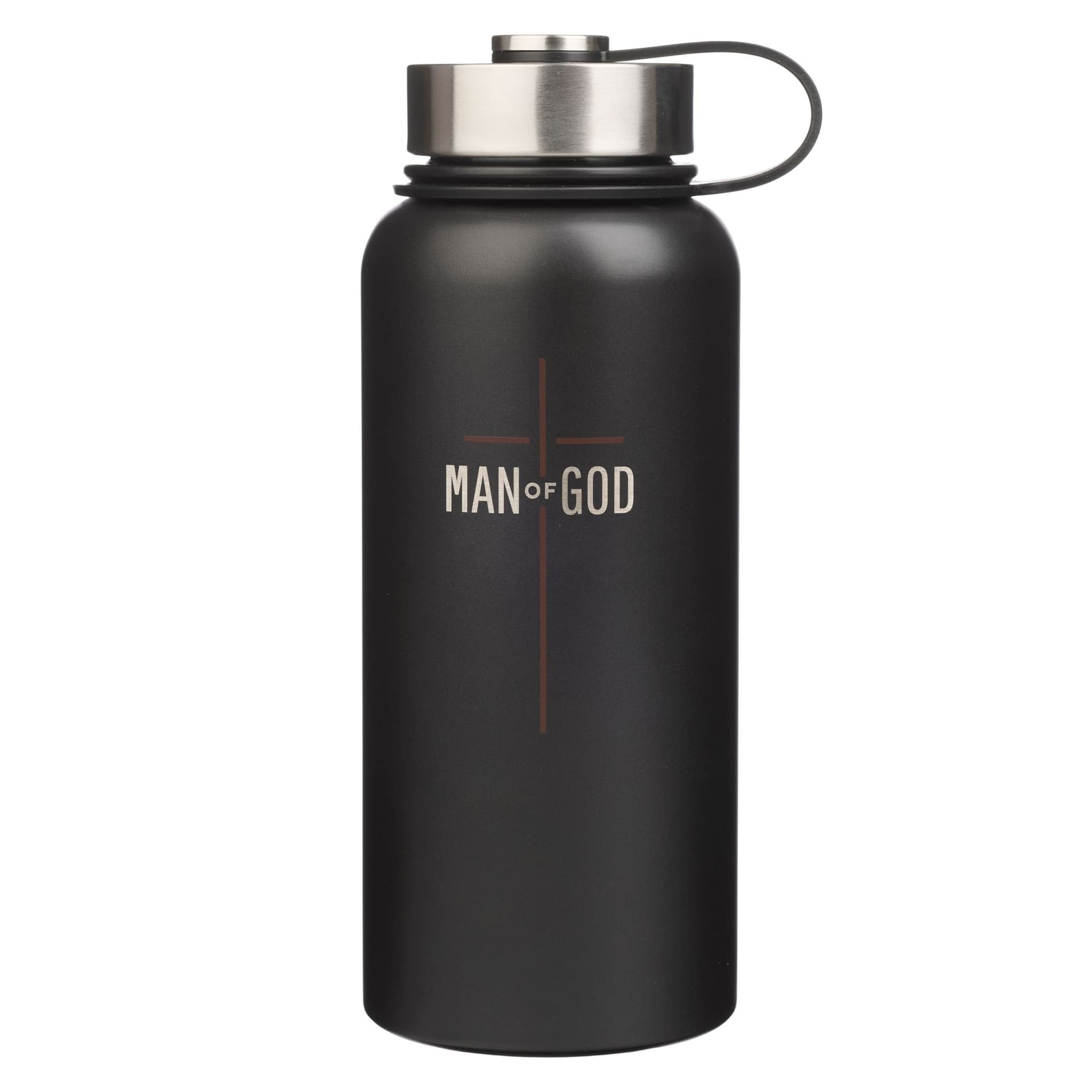 WATER BOTTLE SS BLACK MAN OF GOD - 1