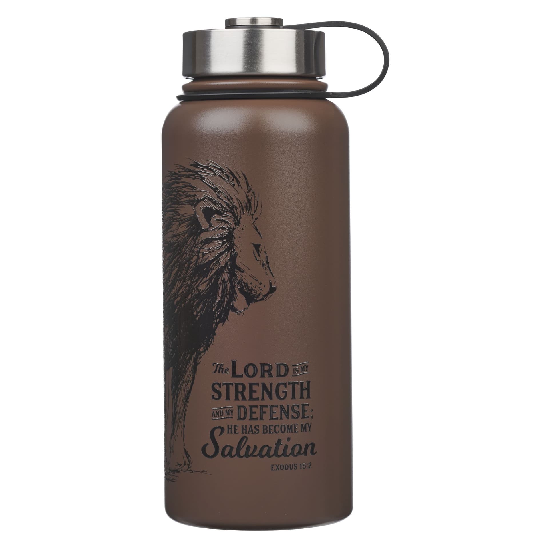 WATER BOTTLE SS BROWN STRENGTH AND DEFENSE  EX 15:2 - 1