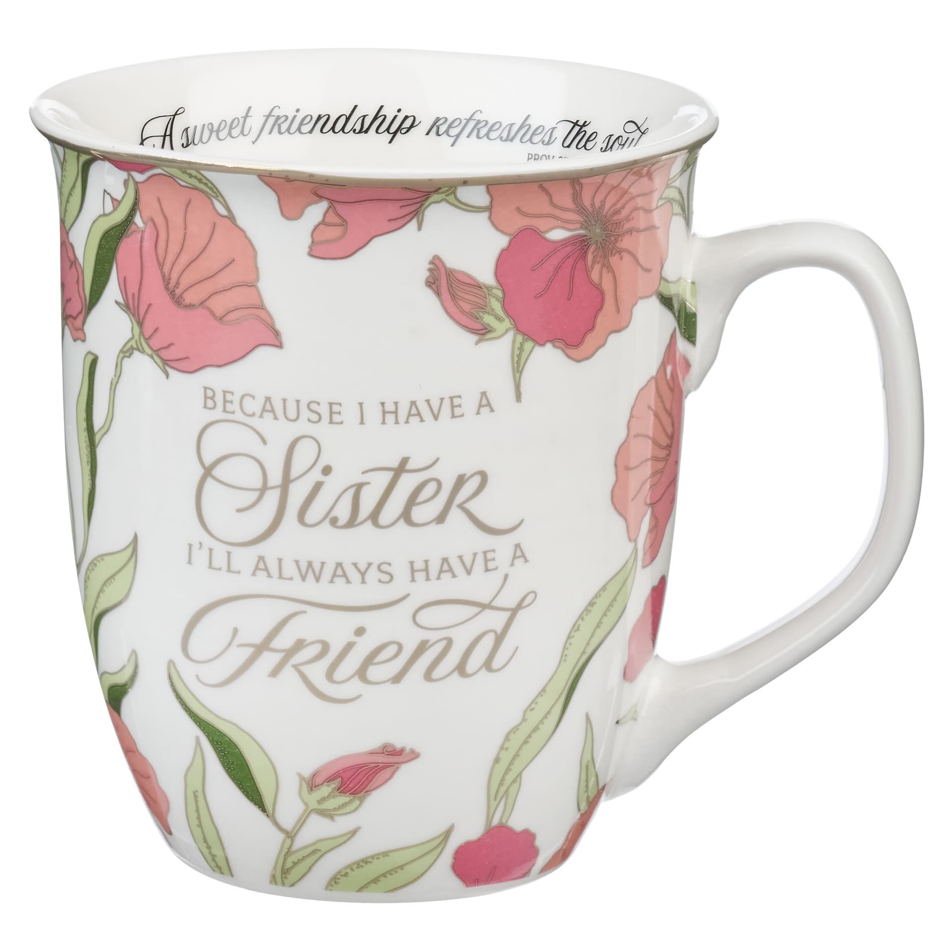 MUG PINK SISTER ALWAYS A FRIEND PROV 27:9 - 1