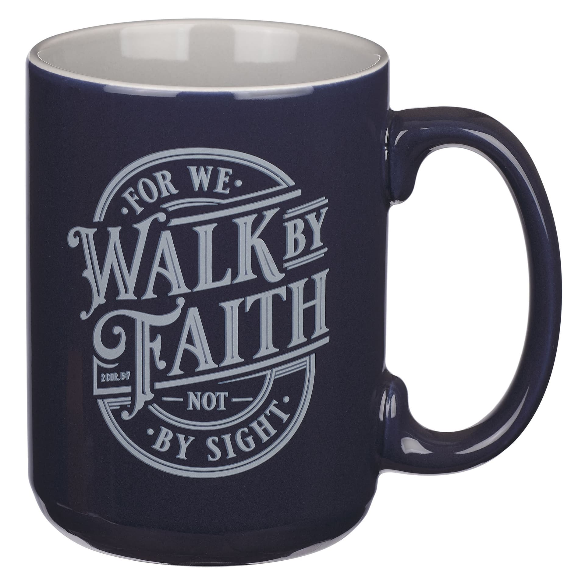 MUG NAVY WALK BY FAITH 2 COR 5:7 - 1