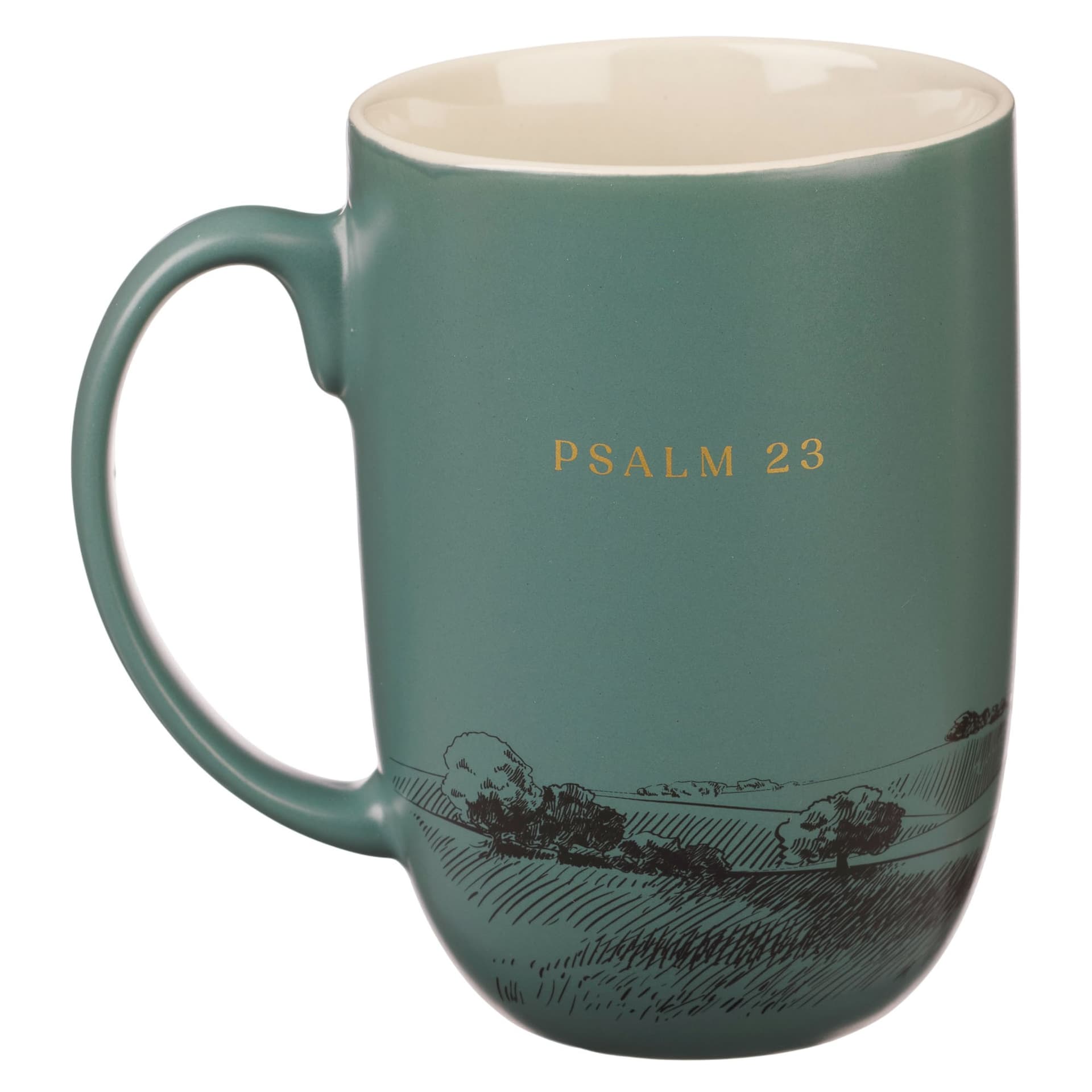 MUG GREEN HE LEADETH ME PS 23 - 2