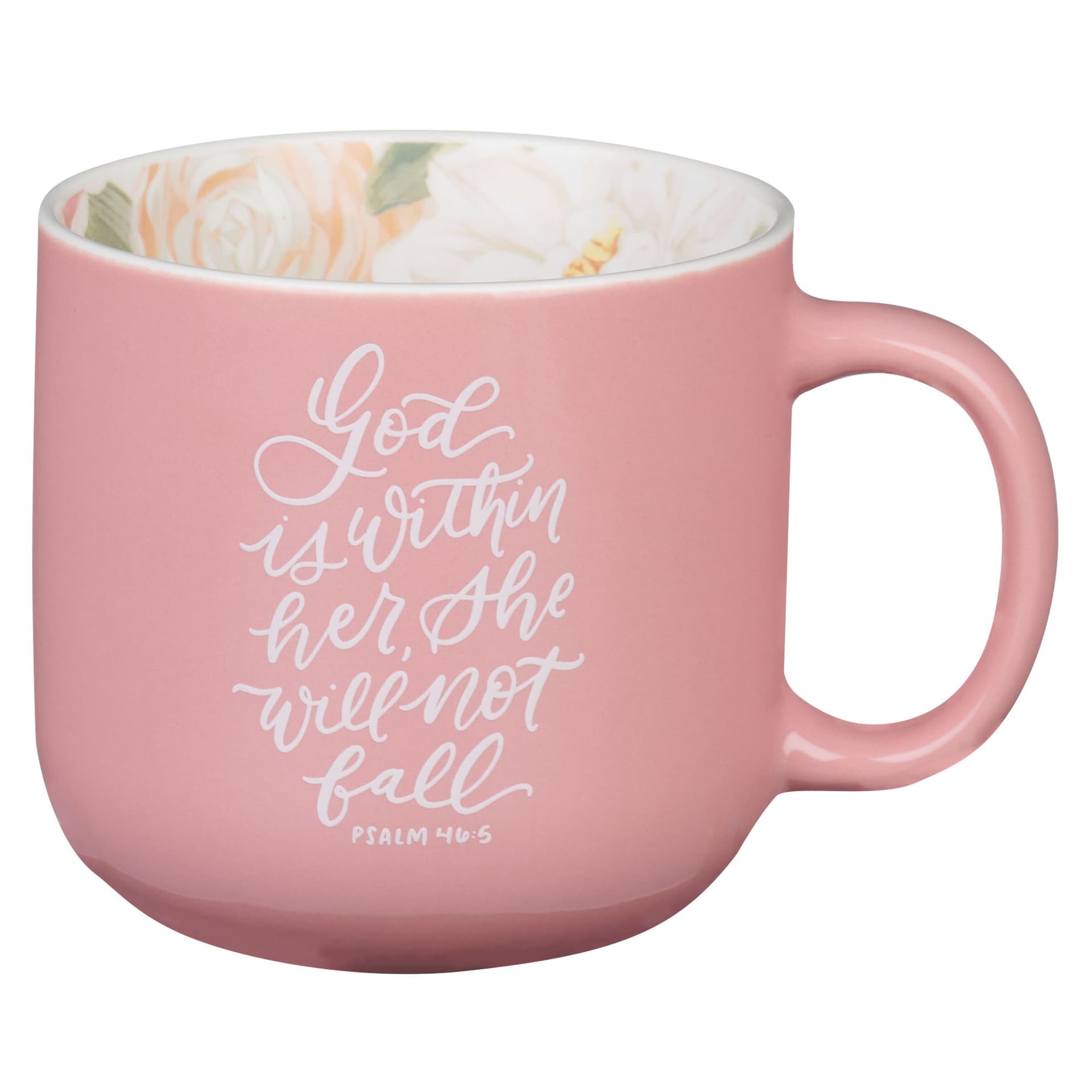 MUG PINK GOD IS WITHIN HER PS 46:5 - 1