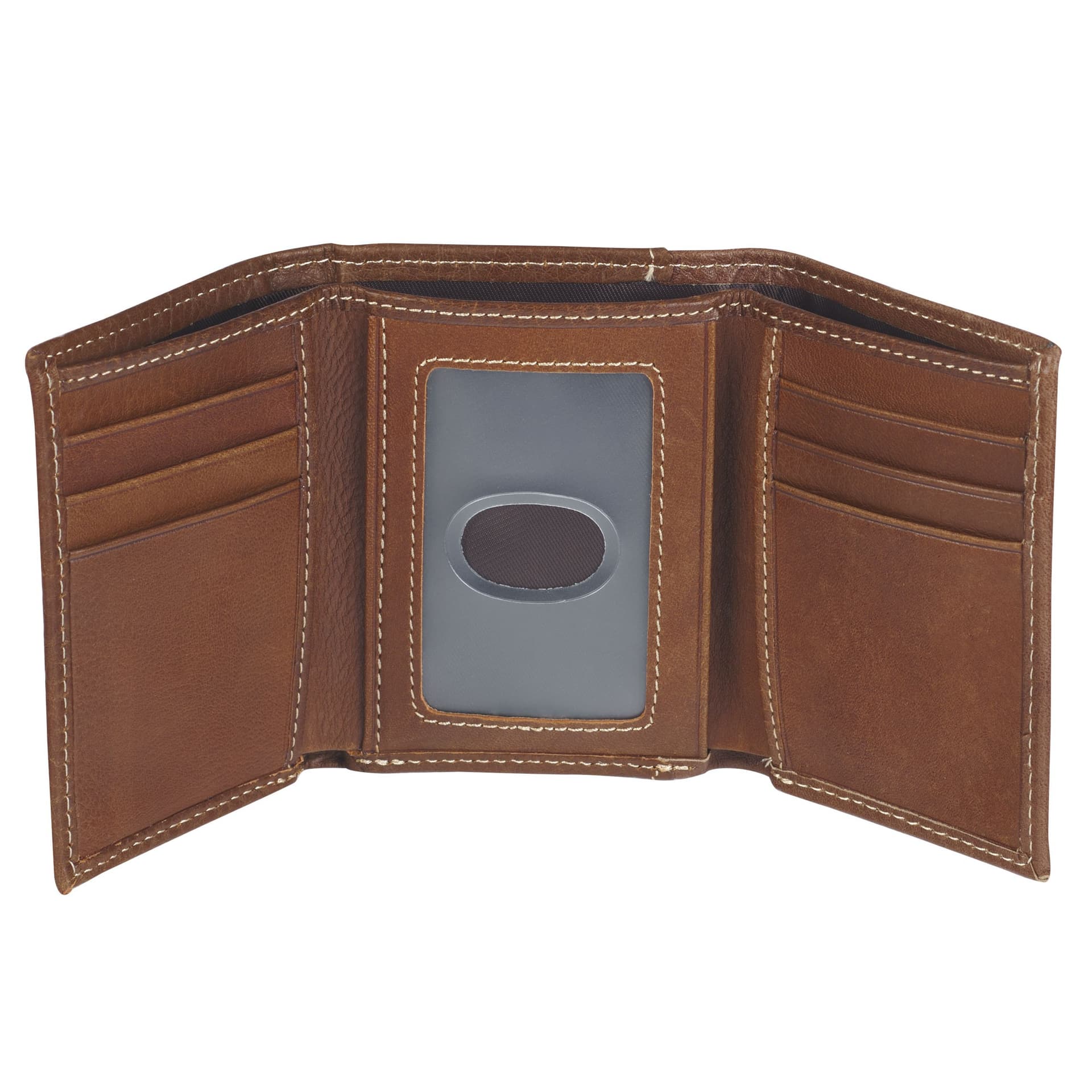 WALLET LEATHER BROWN ICHTHUS BADGE - 4
