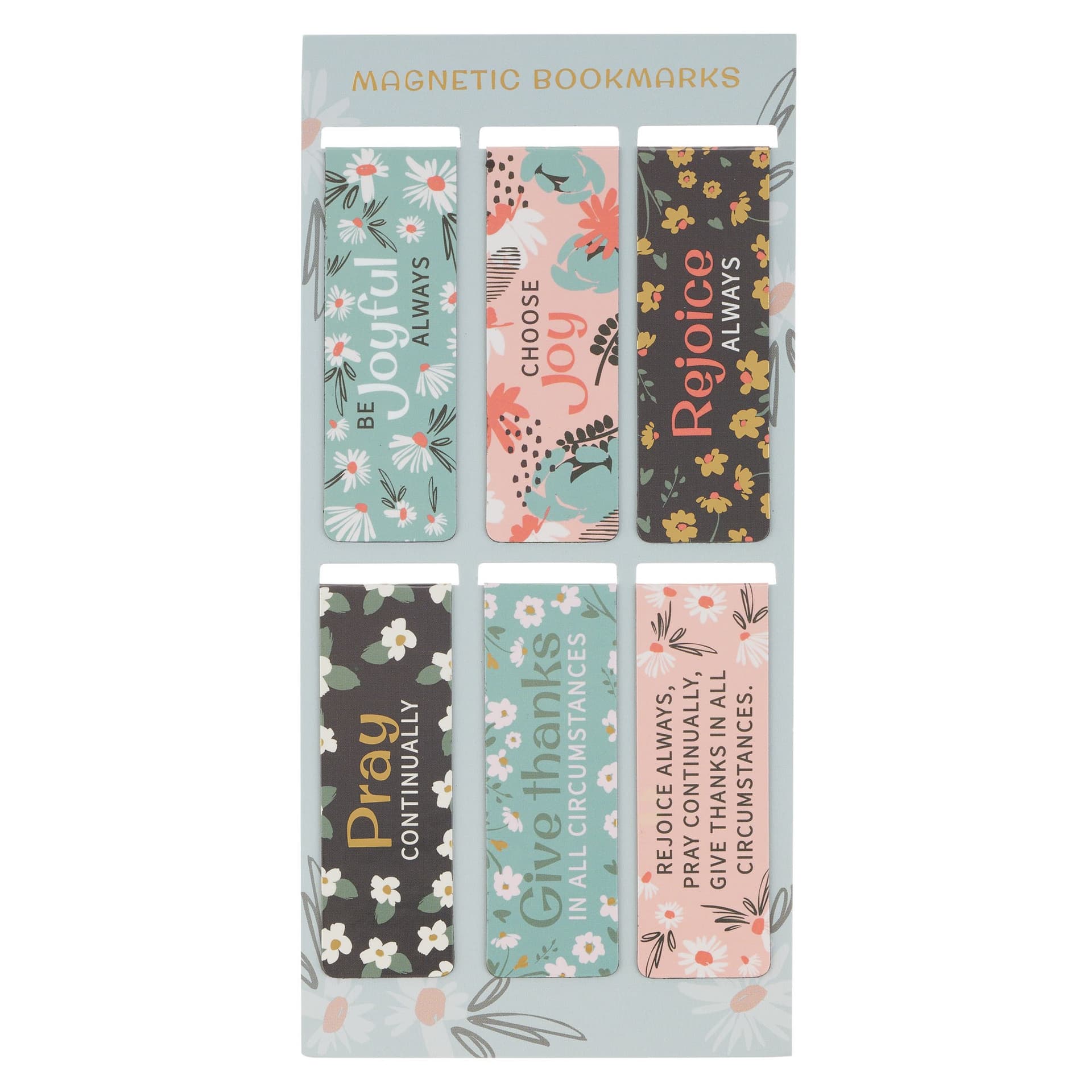 MAGNETIC BOOKMARK SET BE JOYFUL ALWAYS - 1