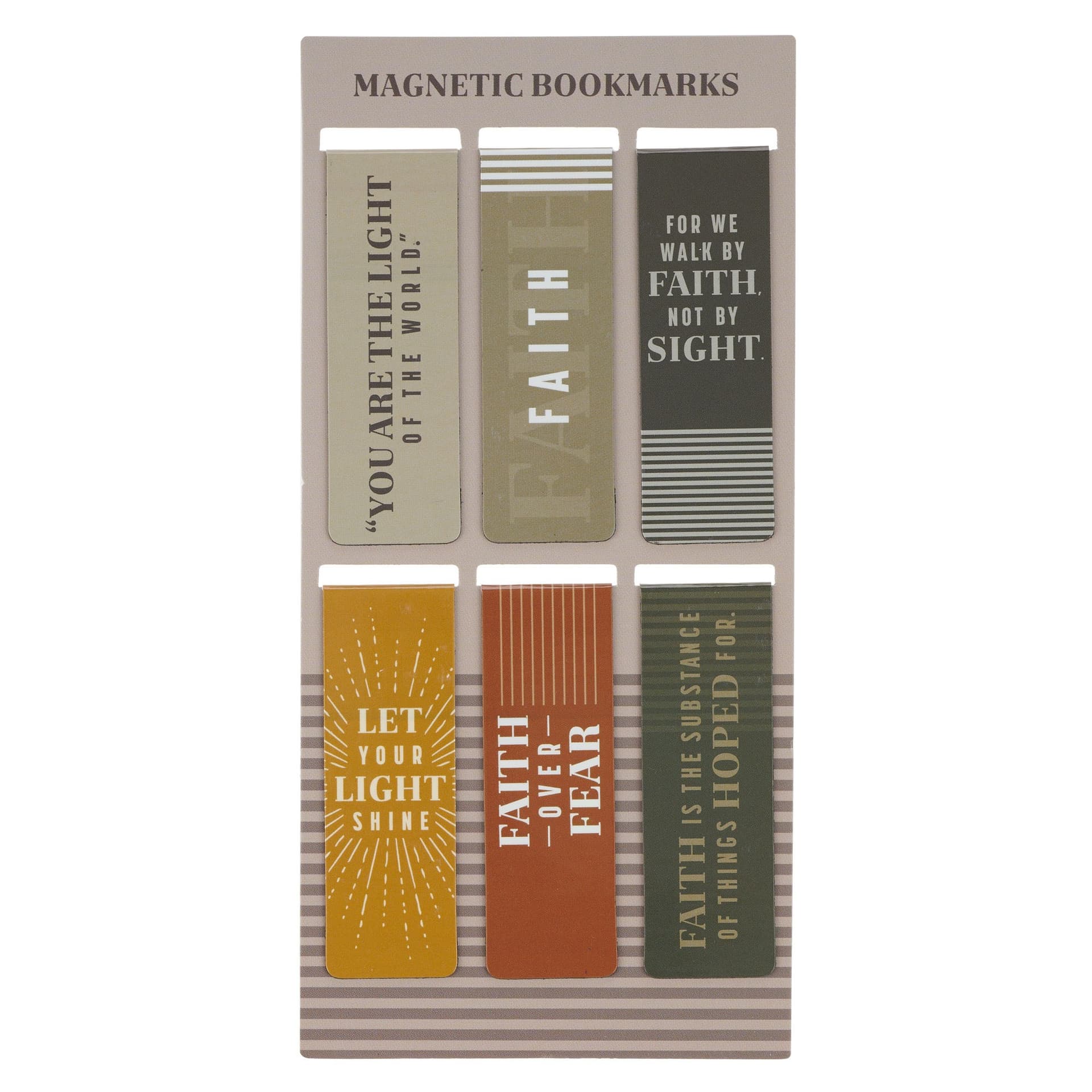 MAGNETIC BOOKMARK SET FAITH OVER FEAR - 1
