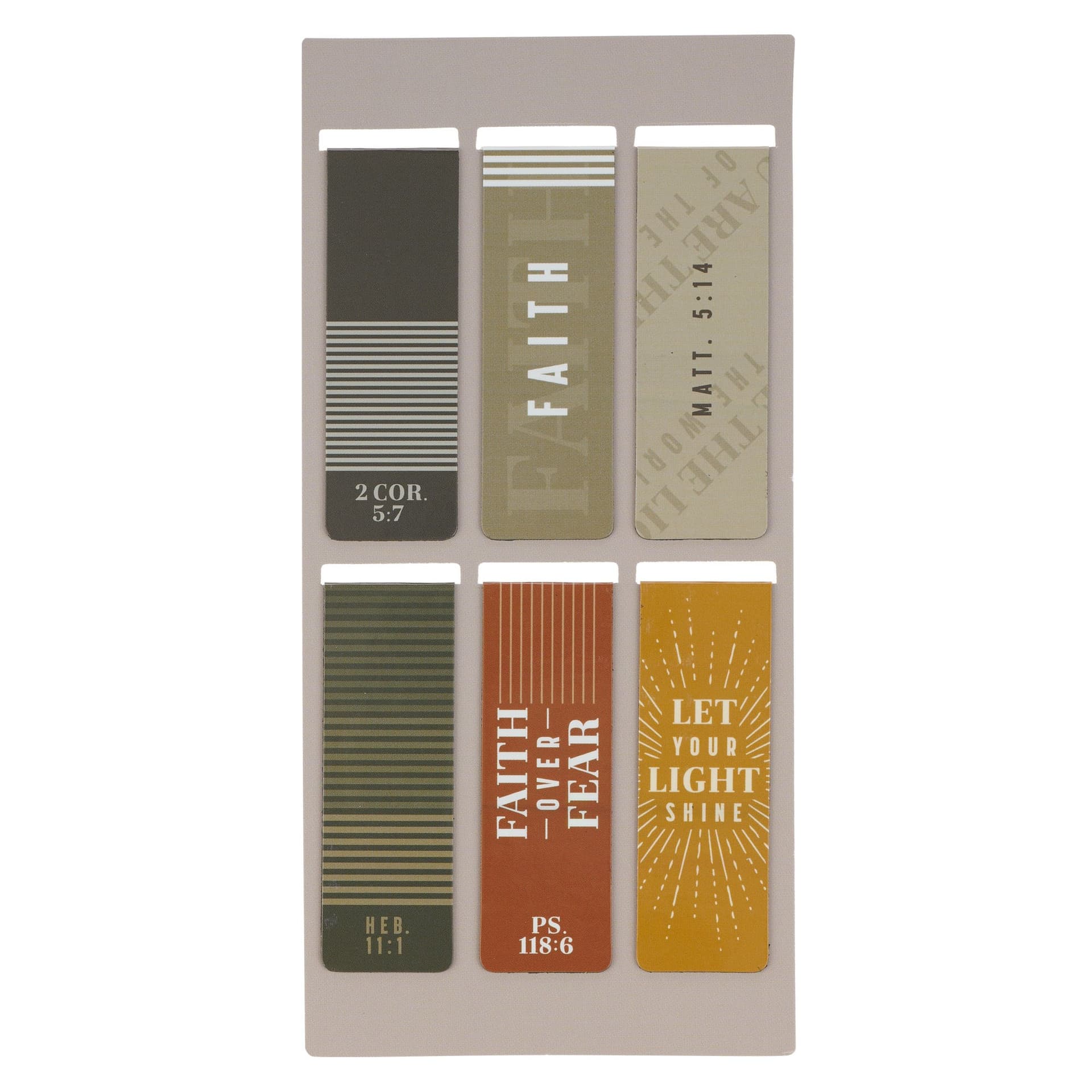 MAGNETIC BOOKMARK SET FAITH OVER FEAR - 2