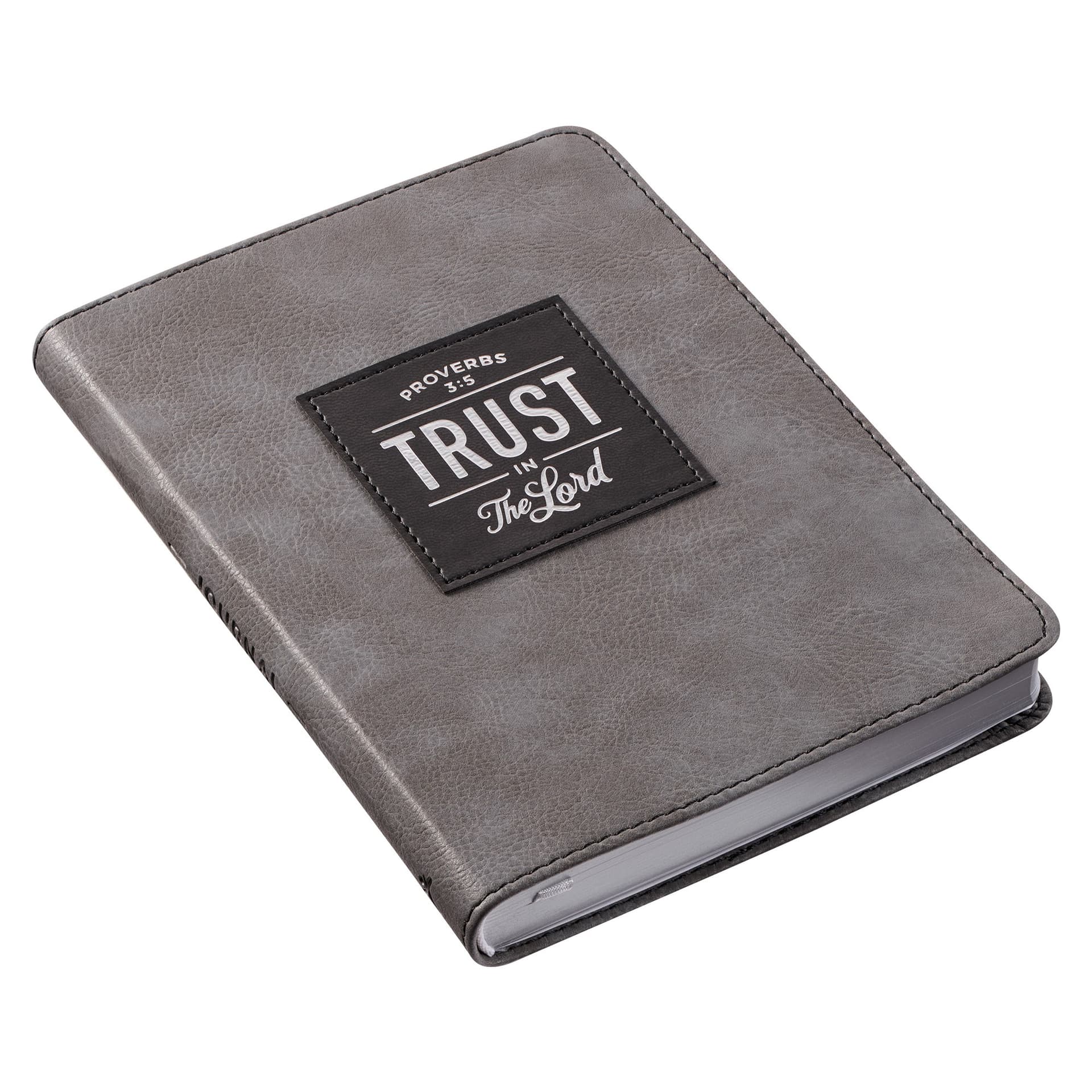 JOURNAL HANDY GRAY/BLACK TRUST IN THE LORD PROV 3:5 - 4