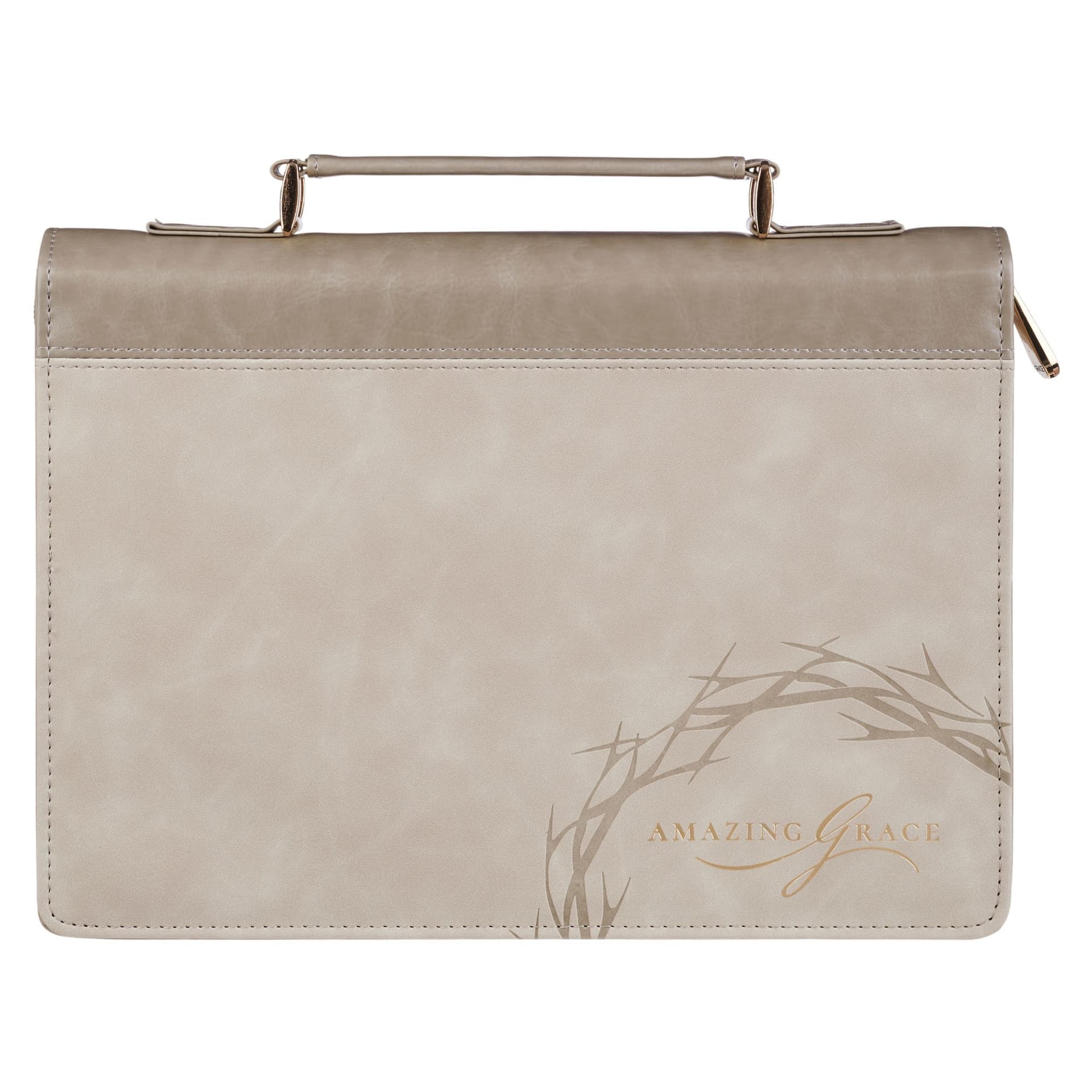 BIBLE COVER FASHION TAUPE AMAZING GRACE ISA 53:5 - 1