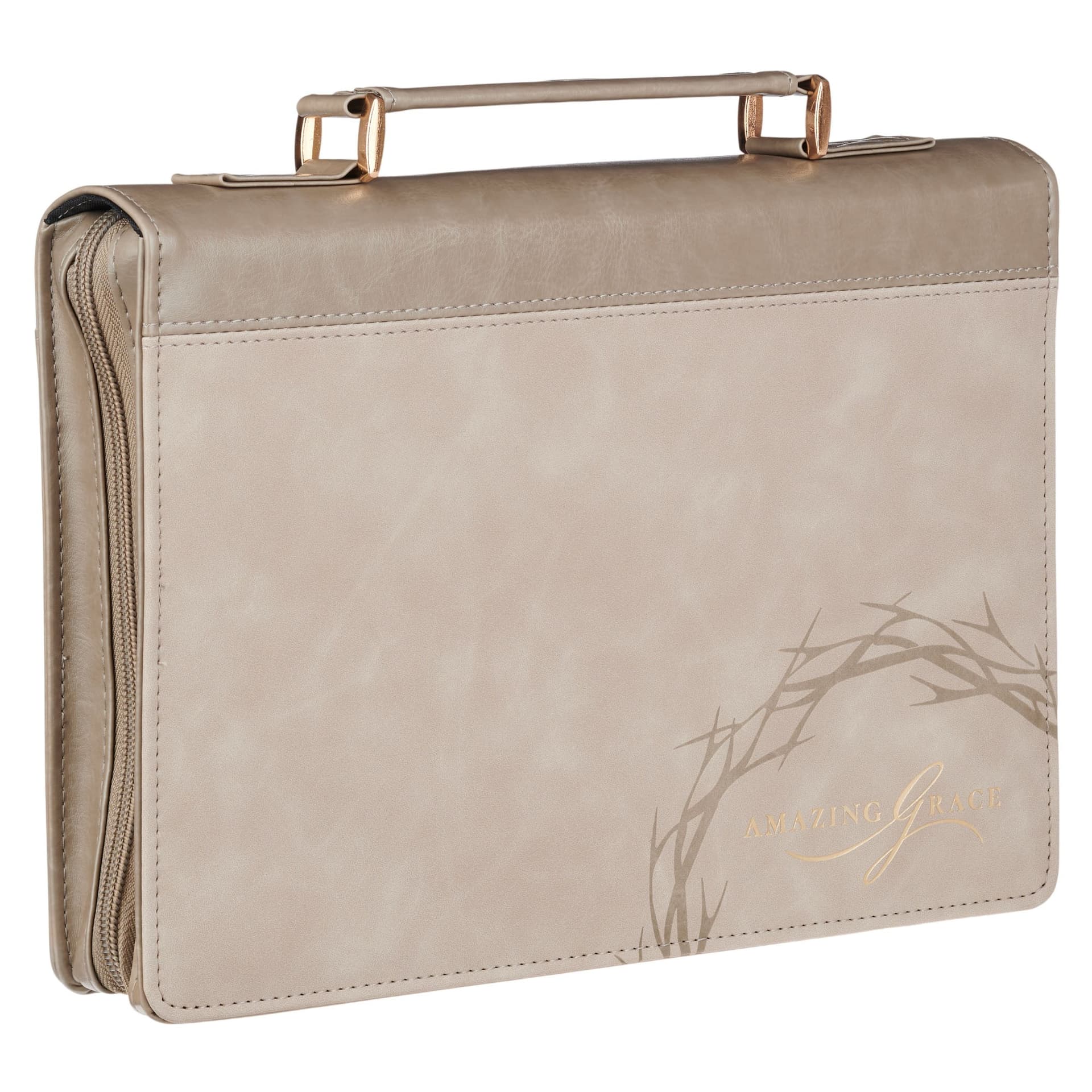 BIBLE COVER FASHION TAUPE AMAZING GRACE ISA 53:5 - 3