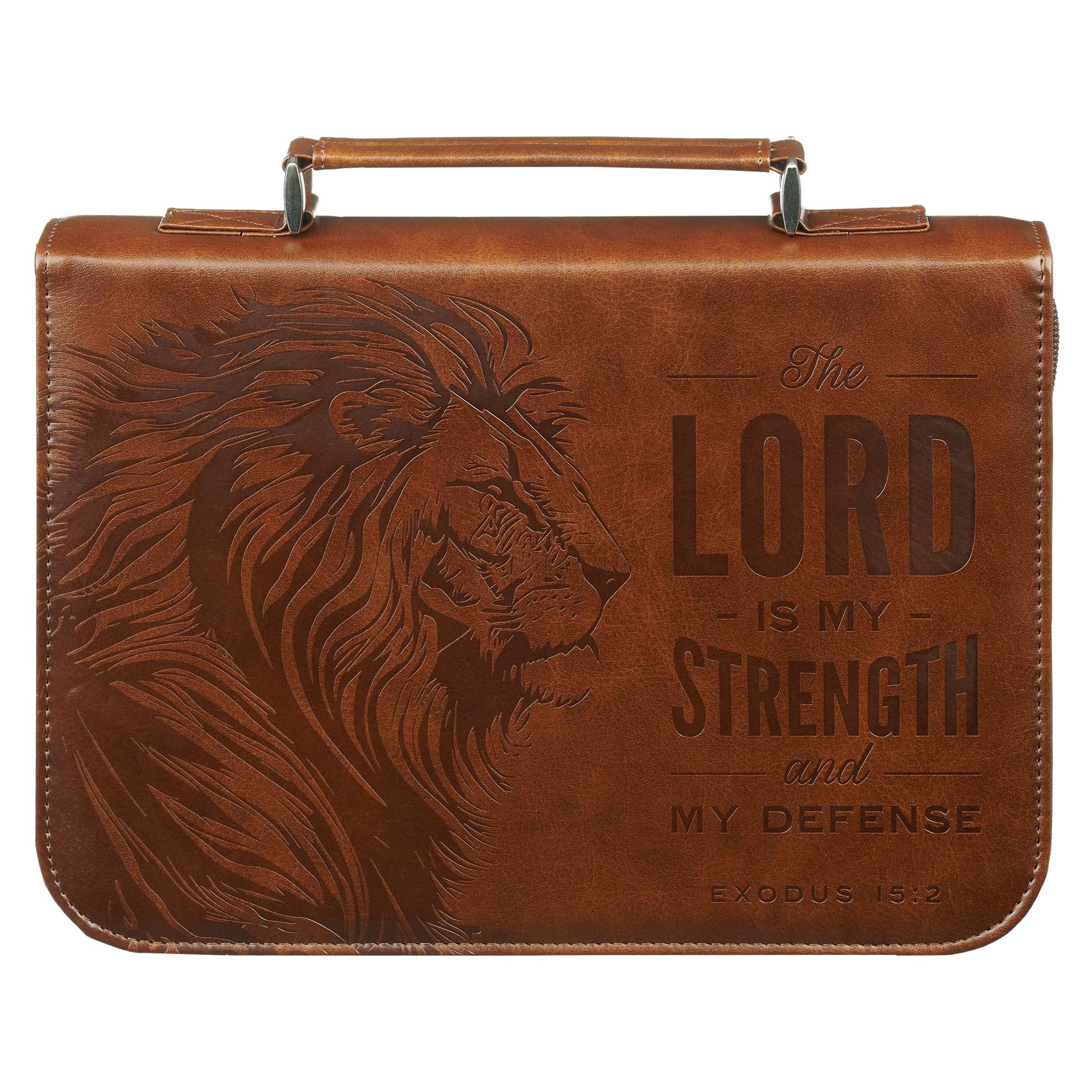 BIBLE COVER CLASSIC THE LORD IS MY STRENGTH EX 15:2 - 1