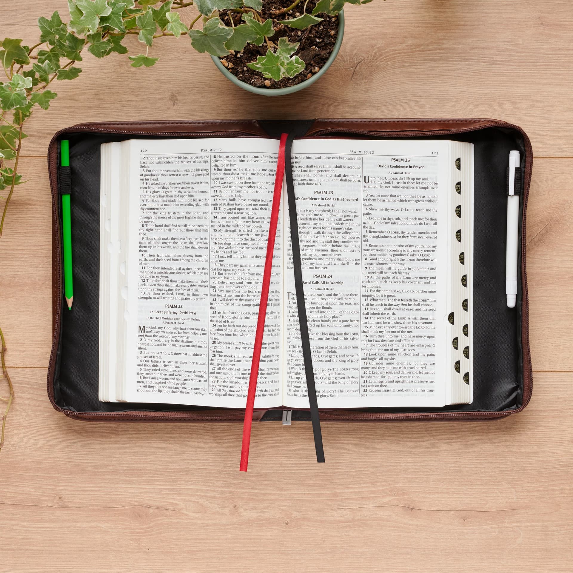 BIBLE COVER CLASSIC THE LORD IS MY STRENGTH EX 15:2 - 4