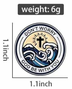 DON'T WORRY METAL PIN - 3