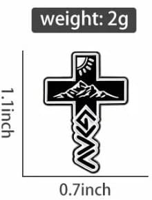 HIGHS & LOWS CROSS METAL PIN - 3