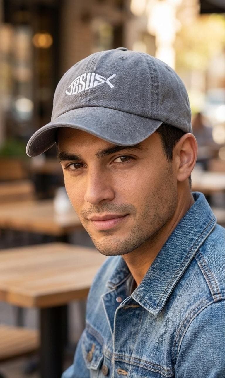JESUS GREY HAT - 2