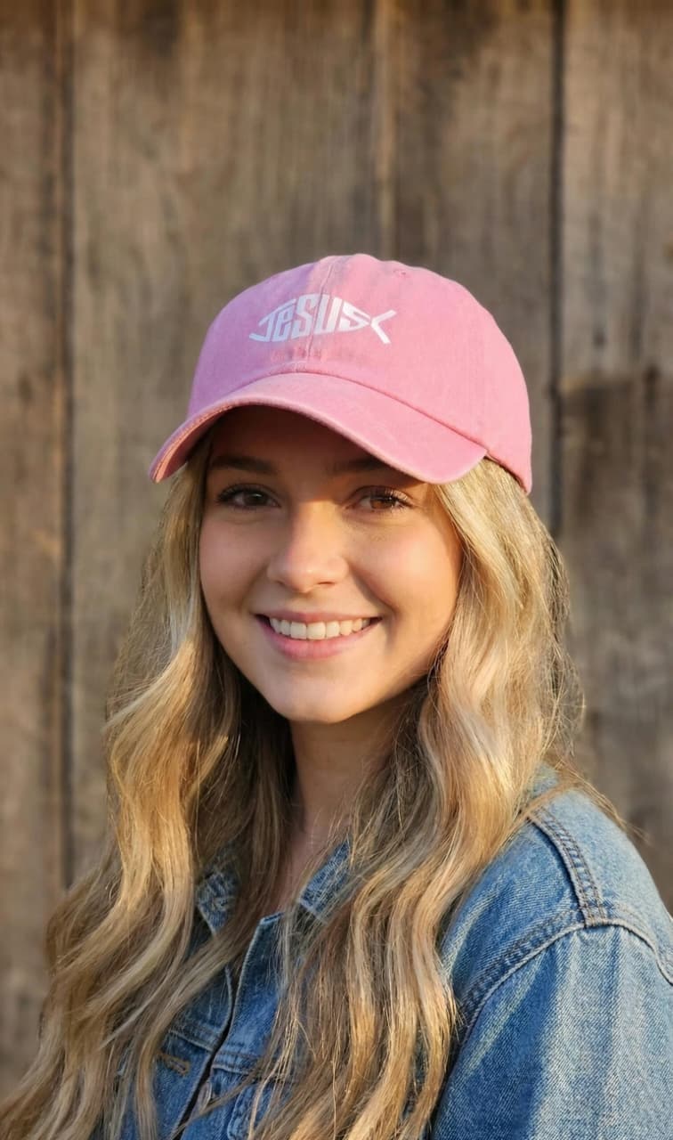 JESUS PINK HAT - 2