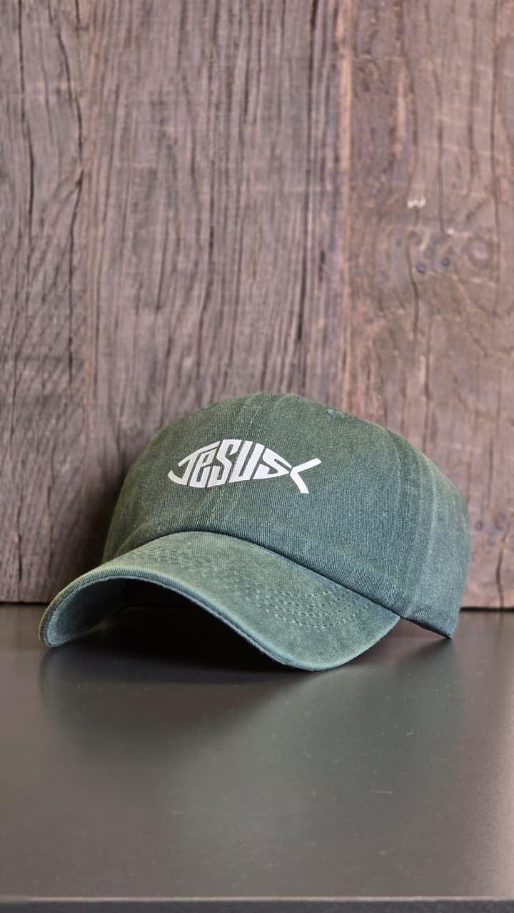 JESUS GREEN HAT - 3