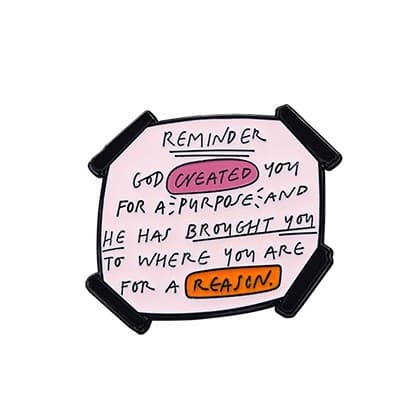 REMINDER METAL PIN - 1
