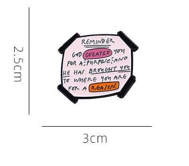 REMINDER METAL PIN - 3