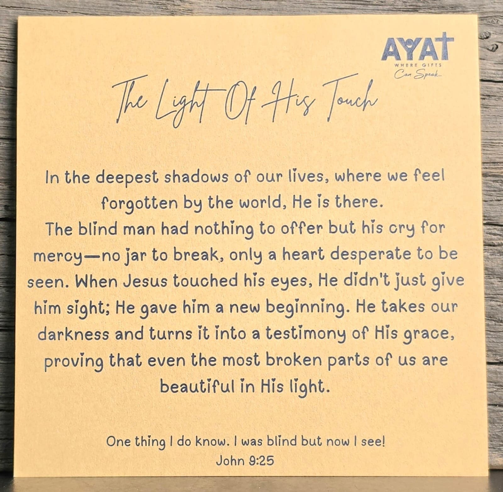 THE LIGHT OF HIS TOUCH FIGURINE - 5