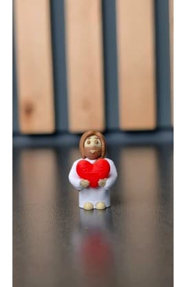 HE HOLDS MY HEART MINI FIGURINE thumbnail 1