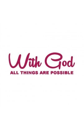 WITH GOD LARGE STICKER thumbnail 6