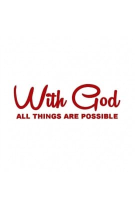 WITH GOD LARGE STICKER thumbnail 7