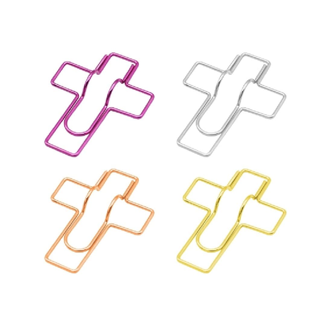 LARGE CROSS PAPER CLIP - 4