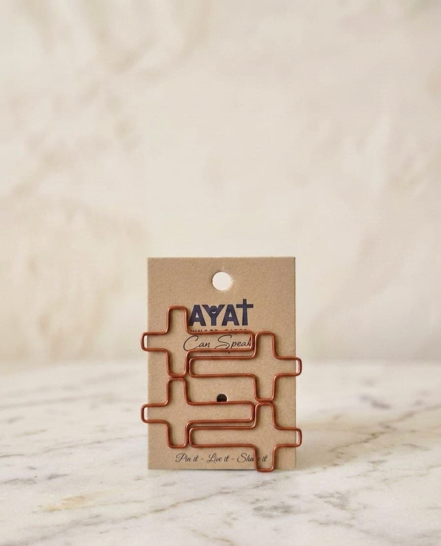 SMALL CROSS PAPER CLIP SET OF 4 - 4
