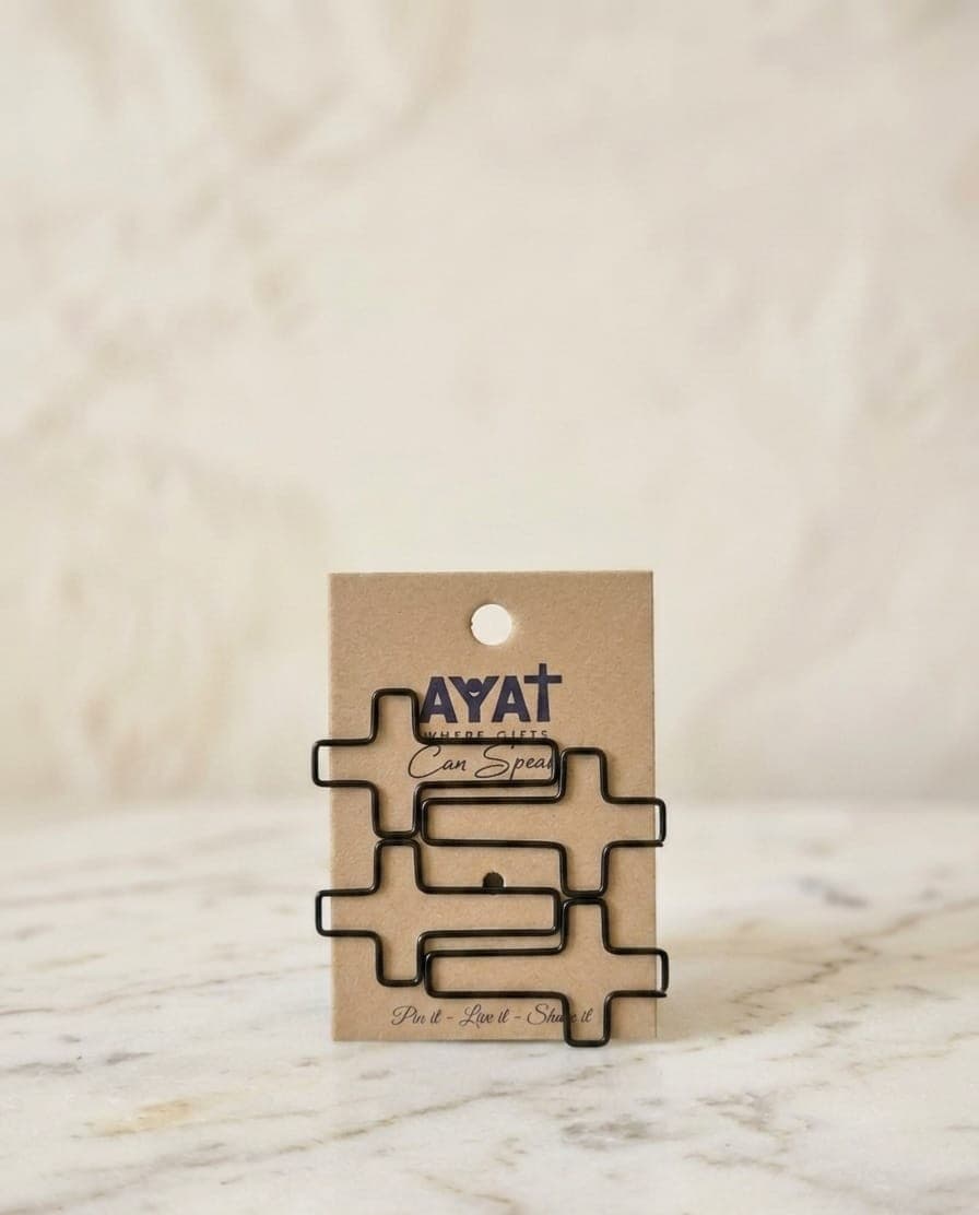 SMALL CROSS PAPER CLIP SET OF 4 - 1