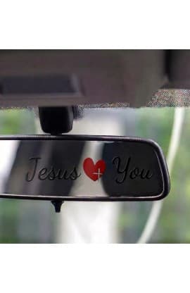 JESUS LOVES YOU RED HEART STICKER thumbnail 2