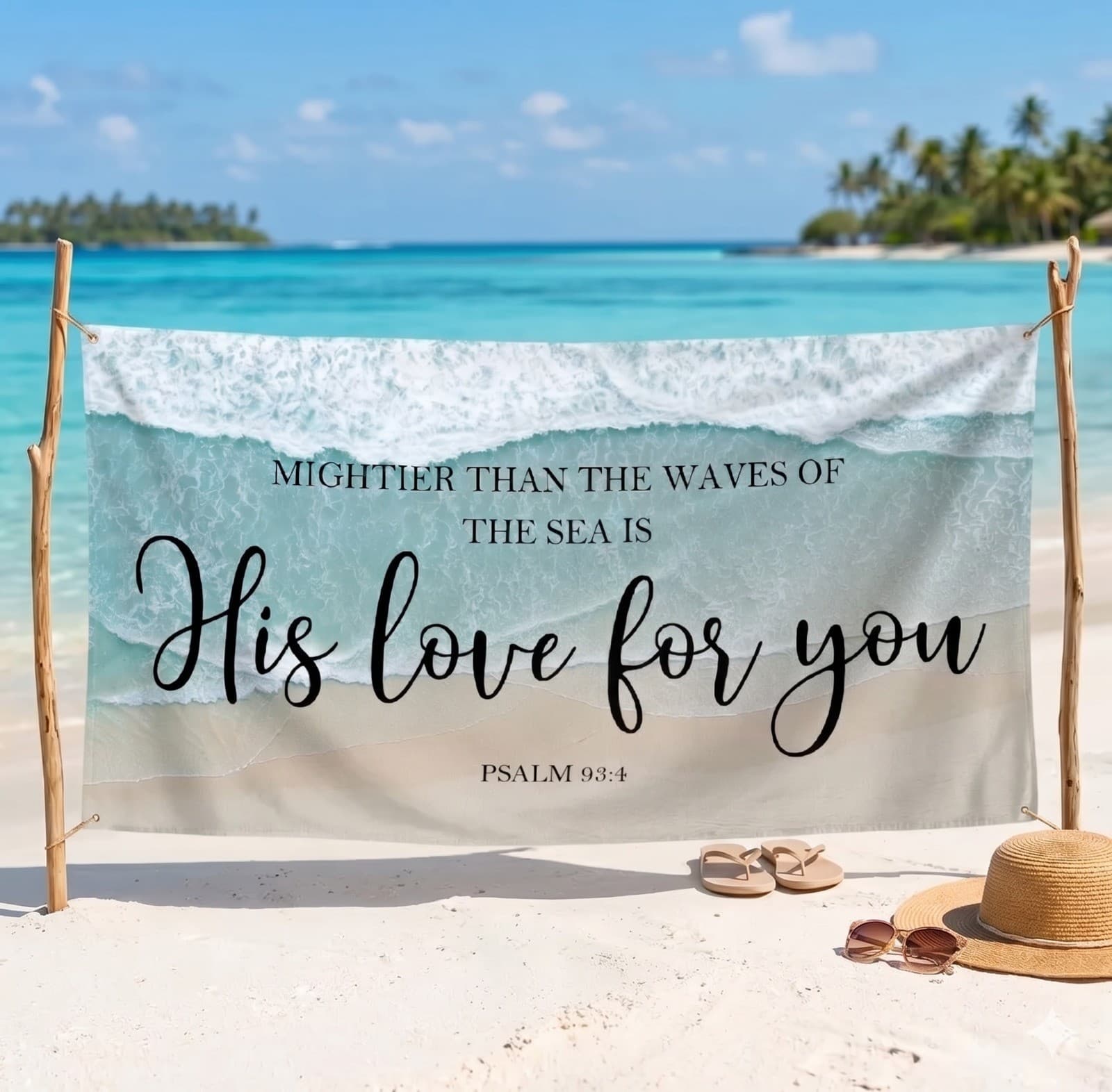HIS LOVE BEACH TOWEL - 1