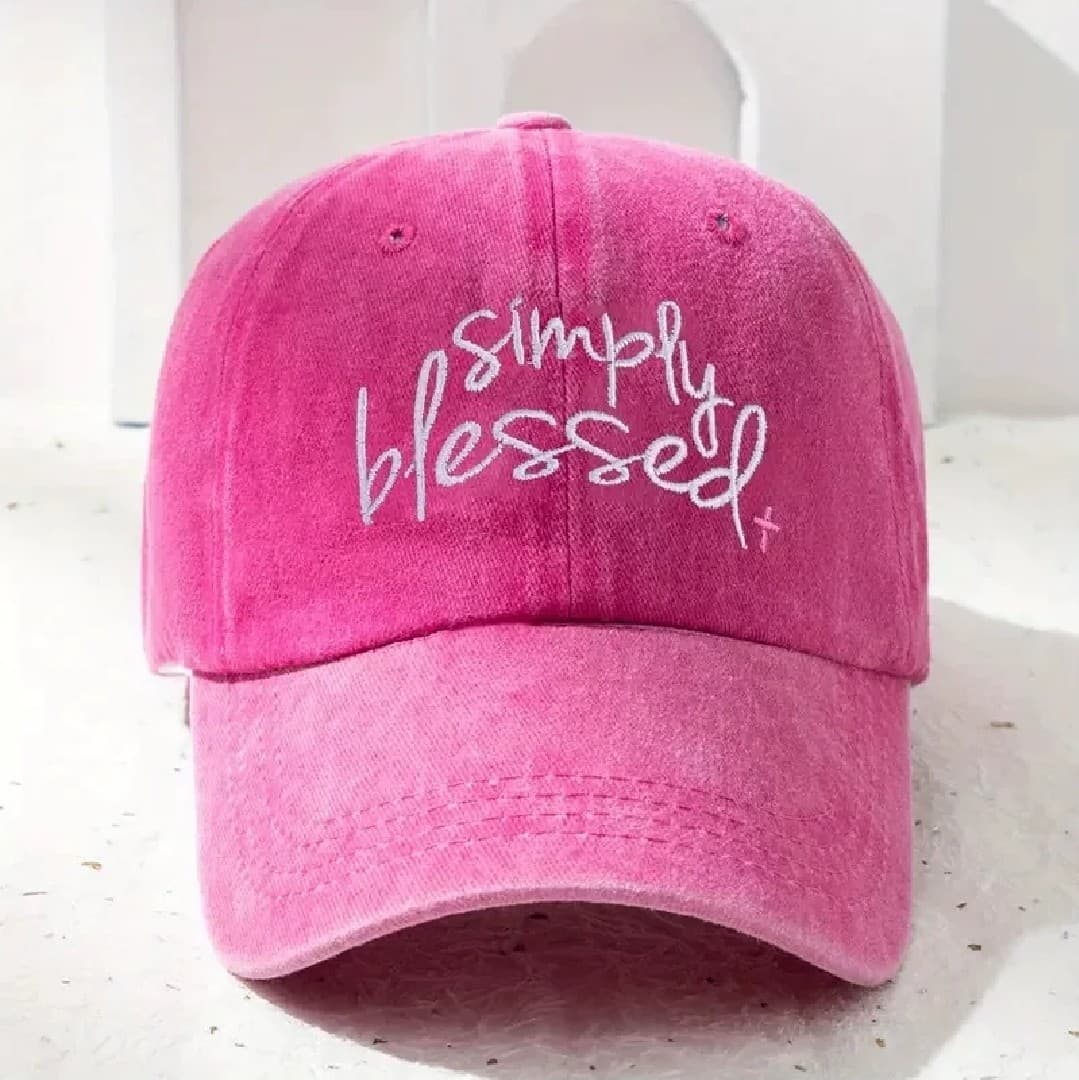 SIMPLY BLESSED ROSE RED HAT - 1