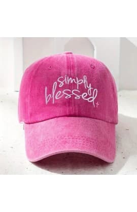 SIMPLY BLESSED ROSE RED HAT thumbnail 1