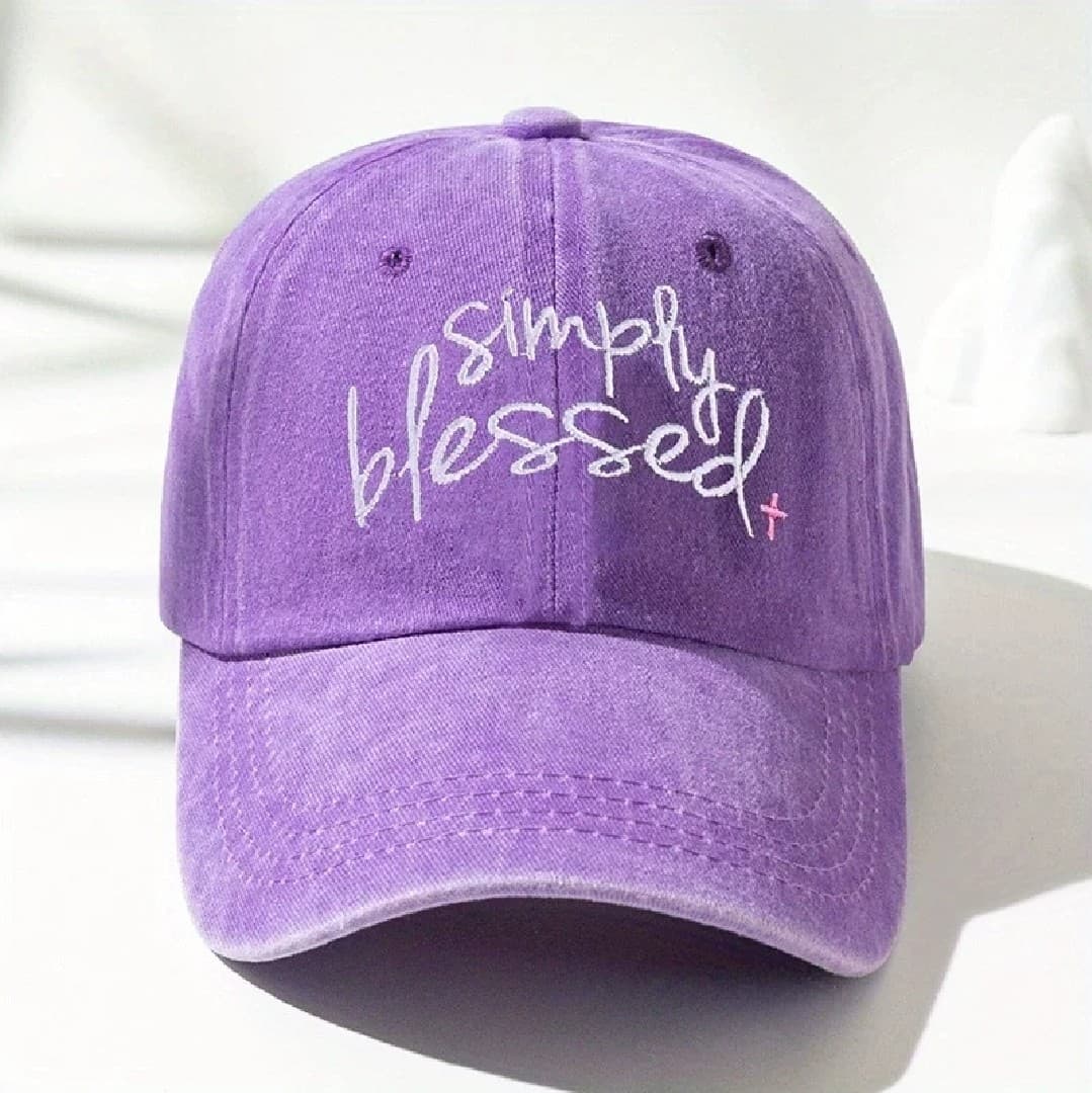 SIMPLY BLESSED PURPLE HAT