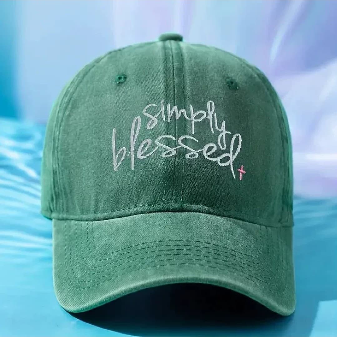 SIMPLY BLESSED GREEN HAT